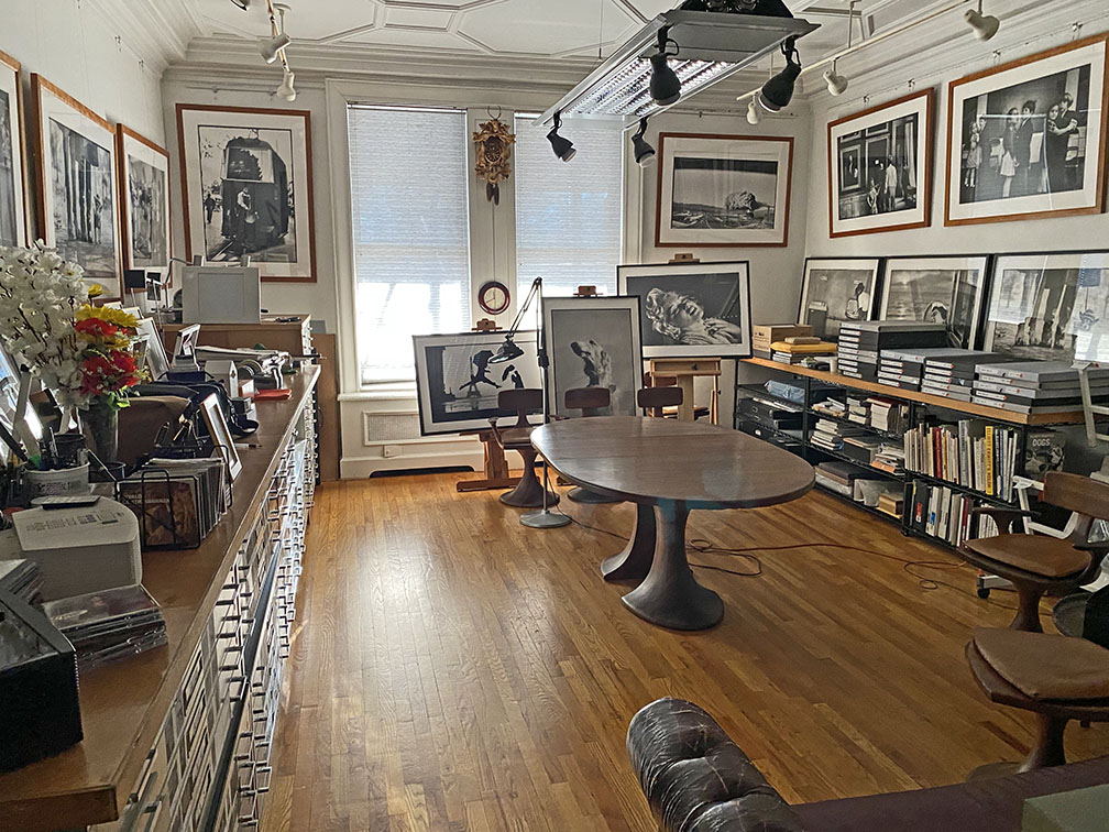 view of elliot erwitt's studio