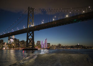 Golden Gate bridge at twilitght