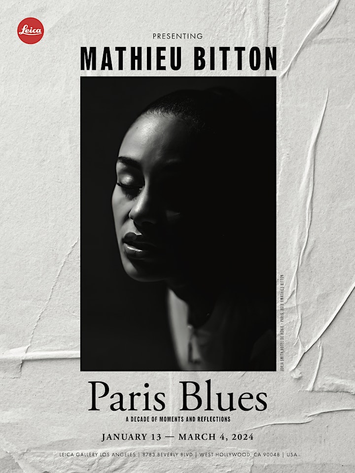 Paris Blues poster, Mathieu Bitton Exhibition