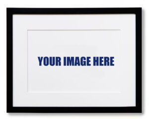 raffle prize, black 20x24 frame with Your Image Here