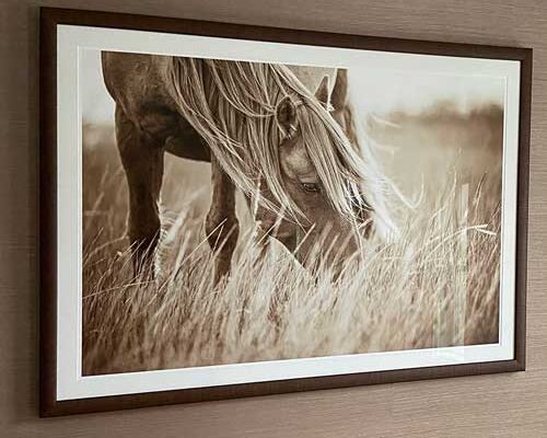 Our handcrafted custom wood frames are built in the Boston area using traditional joinery techniques and finest hardwoods including maple, walnut, and cherry.