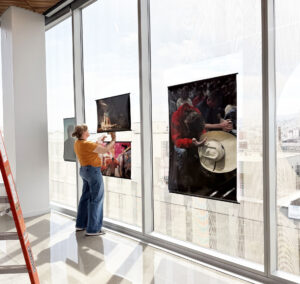 Hanging the Catchlight exhibition at KQED San Francisco
