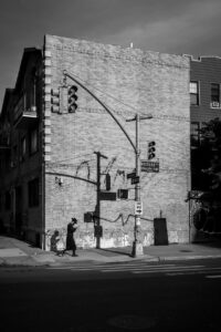 BLACK AND WHITE PHOTO by Kevin Pineda Gould -Hasidic man walking 
